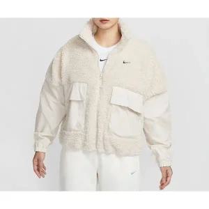 [나이키]우먼 셰르파 포근한 양털 후리스 우븐 포켓 집업 FV8017 104