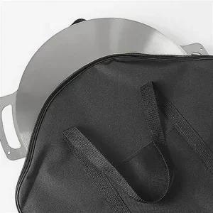 손잡이 가방포함 스텐 그리들 33cm 캠핑 무쇠 캠핑