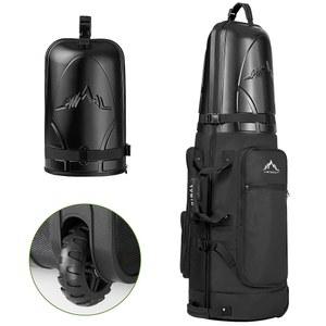 하드 케이스 탑이 있는 유니히말 골프 여행 가방, 조작하기 쉬운 바퀴가 달린 항공사용 1680D 헤비 듀티 옥스포드 클럽 가방