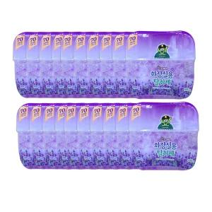 산도깨비 화장실용 방향제 실내용 비치형 탈취제 20개 1박스 라벤더 레몬 피치 블랙베리