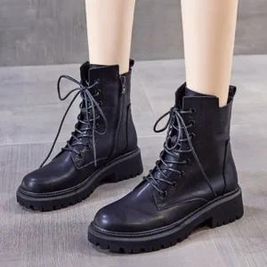 230 250 키높이 플랫 워커 부츠