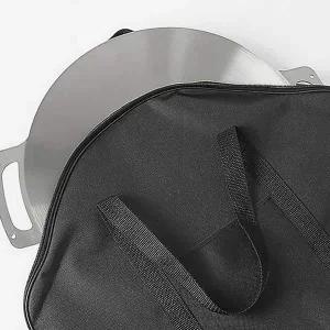 손잡이 가방포함 스텐 그리들 33cm 캠핑 무쇠 캠핑