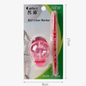 골프 클립형 볼라이너+펜세트(레드) 골프공마킹 인기상품 추천템