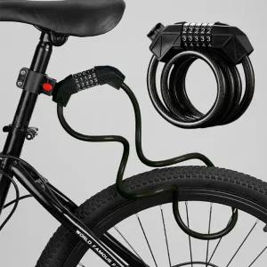 분실방지 거치형 5버튼 자물쇠 사슬 체인락 자전거 오토바이 퀵보드 도난방지