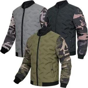 [디바옴므]심리스 겨울 카모 경량패딩 항공 점퍼 얼룩이 자켓 야상_P408766970