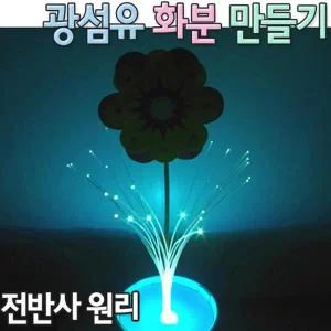 [셀러허브]LED램프와 광섬유이용 광섬유 화분만들기 5세트 K00025 (S31266430)