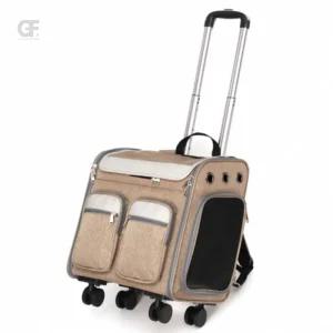 굿포머스 백팩형 멍냥이 캐리어 (브라운) 애견백팩 캐리어이동장