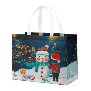 크리스마스 눈사람 부직포가방 6장세트(32cmx25cm)