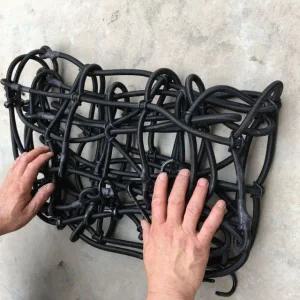 차량용 루프랙 포켓 메쉬 캐리어 그물망 커버 루프박스 D1 120x90 후크 6mm