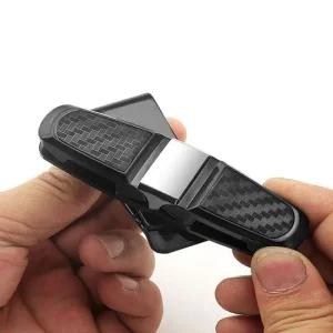 안경걸이 안경 거치대 차량 카드클립 카본블랙 선글라스 클립