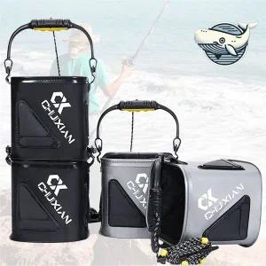 접이식 낚시 미끼통 휴대용 물고기통 편리한