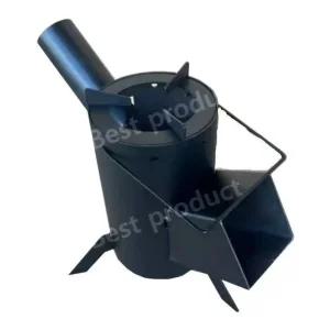 로켓 스토브 캠핑 휴대용 장작 나무 난로 미니 난로