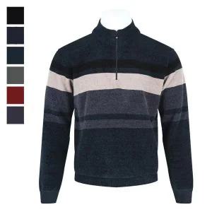 [리빌모아]남자 겨울 하프넥 기모 반집업 긴팔 니트 BR KN Q006 청록_P409014435