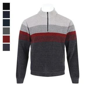 [리빌모아]남자 겨울 하프넥 기모 반집업 긴팔 니트 BR KN Q006 베이지_P409014447