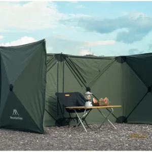 마운틴하이커 윈드스크린 원터치 캠핑 신형 카키 4단
