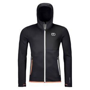 오르토복스 남성 플리스 후디 I 플리스, 스키 투어용 단열 재킷, 프리라이드 & 백컨트리 스포츠 - 블랙 레이븐