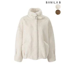 [하프클럽/바닐라비]여성 하이넥 페이크퍼 집업