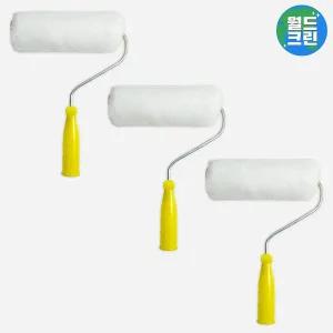 [월드크린] 겸용 페인트 롤러 8호 200mm 3p 브러시 도배 셀프