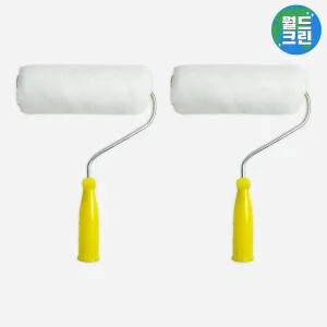 [월드크린] 겸용 페인트 롤러 8호 200mm 2p 브러시 도배 셀프