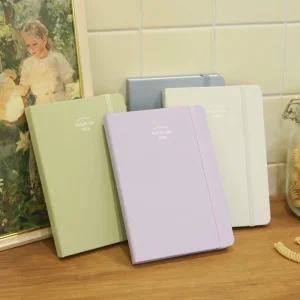 4색 1개 2026 위클리 플래너 타임라인 시간계획 하드커버 비건가죽 일정