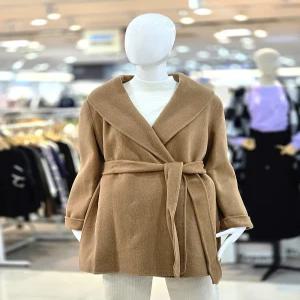 [행복한백화점][꼼빠니아]캐시미어 벨티드 케이프 하프코트 CAFW0WCH310