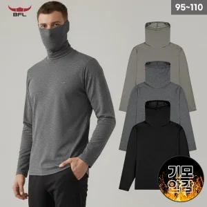 BFL 남성 겨울 기모 롱목폴라티셔츠 롱터틀넥티 긴팔티 데일리 이너티 방한