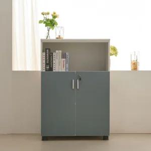 학교 교무실 열쇠잠금 양문도어 책장 수납장 800 회사가구 공간활용 책정리꽂이