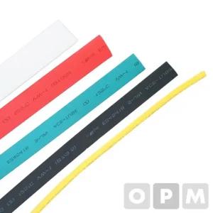 수축튜브 (롤50M-200M) 30mmx50M 노랑 전선보호 전자장치보호 절연 열