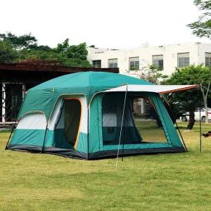 [골드스마일]8인용 거실형 텐트 그린 방수 장박 루프플라이 캠핑