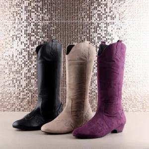 슈띠끄 수제 여성 댄스화 스웨이드 모던 라인 댄스 부츠 가죽 맞춤 스포츠 WD1273A