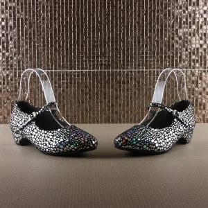 [슈띠끄 국내제작 수제댄스화] WD314 고급 여성 댄스화 라인 라틴 살사 탱고 왈츠 바차타 지루박 자이브 스윙 사교 스포츠 방송 모던 댄스 신발 슈즈 살사화 탱고화 스윙화 모던화