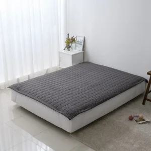 누비 바이오워싱 침대패드 Q 150X200cm 밴딩 매트리스 덮개