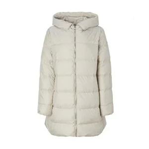 [셀러허브 패션]헤지스 여성s 변형후드 구스 다운 점퍼 베이지 HSJU5D008I2
