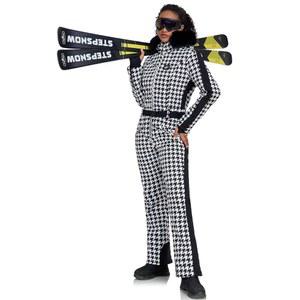 호티안 여성 원피스 스키복 슬림 핏 오버롤 점프복 방수 겨울 야외 스노보드 스노우수트