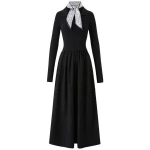 [미니멈][미니멈 에브리데이]트임 카라 스카프 세트 플레어 원피스 (EB4OW008D)