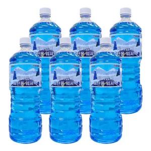 케이엠씨 사계절 차량용 에탄올 워셔액 1.8리터 6개