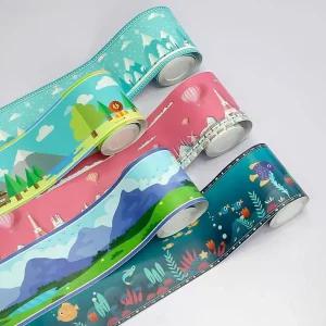 포인트 띠 벽지 아이방 컬러 시트지 DCCA 10cmX5m 띠벽지스티커 띠벽지시트지 인테리어시트지 포인트벽지