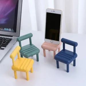 미니의자 핸드폰 거치대 휴대폰 받침대 휴대용 소품