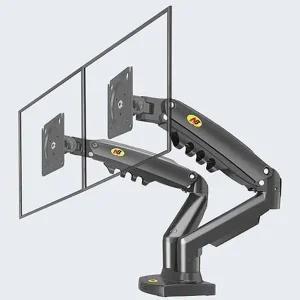 Coms 듀얼 모니터 거치대 모니터암 17 27형 최대 9kg