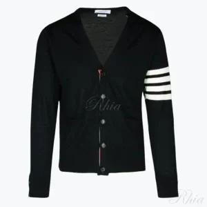 톰브라운 파인 메리노 울 4 바 릴렉스 핏 카디건 MKC002D Y1014 001