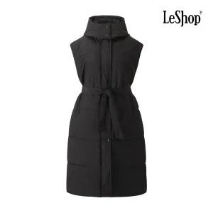 [르샵] 후드 심플 롱 패딩 베스트 (BPAVT022A)