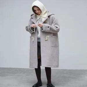 [플라스틱아일랜드]후드 더플 코트 PR4TC583