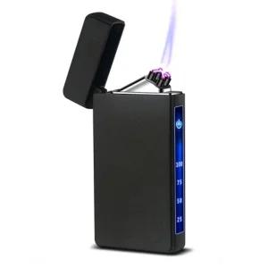 터치식 전기 라이터 플라즈마 더블아크 USB 충전식 터보 슬림 라이타 선물