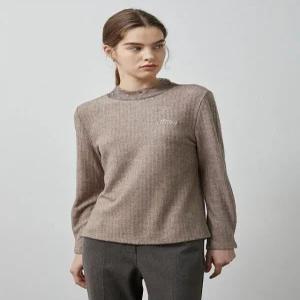 [올리비아로렌][올리비아로렌] 레이스 반넥 골지티셔츠VOBAL4W9111 (P003721144)