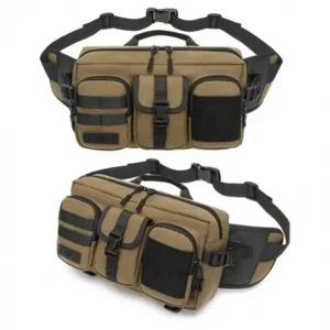 수납 여행 슬링백 밀리터리 캐주얼 가방 카키 실용적