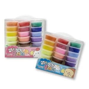 아토스 클레이 세트 촉감놀이 만들기놀이 클레이 21색