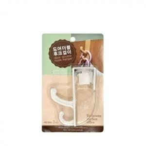 화장실더블후크 후크걸이 다용도행거 모자걸이 도어걸이 1p