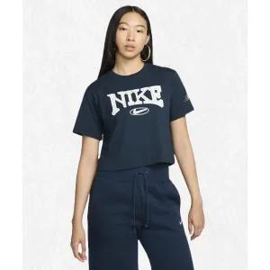 [나이키] NIKE 스포츠웨어 루즈 반소매 크롭 티셔츠 W - 아머리 네이비 FZ2856-478 2387086