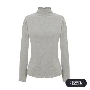 [페이지플린] 스캘럽반폴라기모티셔츠_P5DTS005C