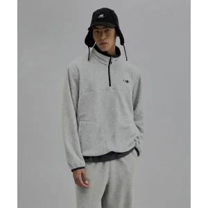 뉴발란스 NEW BALANCE NBNCF41913 / UNI 윈터 플리스 아노락 LIGHT GRAY 553175